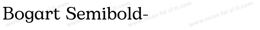 Bogart Semibold字体转换